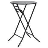 Garden Table Folding Anthracite 50 x 50 x 72 cm Metal 42010320