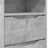 Bedside Table Concrete Grey 40 x 30 x 467 cm Engineered Wood 888913