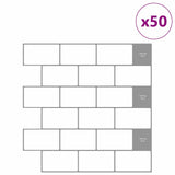 Subway Tile 50 pcs White Grey 30.5 x 30.5 cm 42021211
