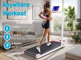 Folding Treadmill with Handrail & Adjustable Incline, 1-10 km/h Running Machine, Space Saving Low N601P303820P