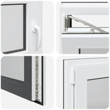 Basement Window "RISOR" 100x50 cm Tilt&Turn DIN Left Anthracite 4108407