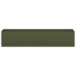 ZNTS Planter Olive Green 200x40x40 cm Cold-rolled Steel 860685