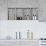 Hanging Cabinet with Storage Concrete Grey 40 x 29.5 x 100 cm 884469