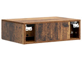 Wall-Mounted Bedside Cabinet 2 pcs Old Wood 49 x 34.5 x 20 cm 898972