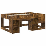 Kids'Bed Frame with Storage Smoked Oak 80 x 160 cm 3422623