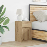 LED Bedside Cabinet Artisan oak 38 x 34 x 61 cm Engineered wood 874145