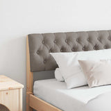 Upholstered Headboard Taupe 180 cm Solid Pine Wood 879162