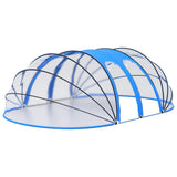 Pool Dome Transparent with blue accents PVC, fibreglass, steel 92796
