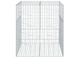 Gabion Basket with Cover 100x100x150 cm Galvanised Iron 3295213