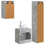 Bathroom Furniture Set 3 pcs Concrete Grey 33 x 34.5 x 160 cm 3406066