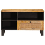 TV Cabinet with Drawer Brown 80 x 33 x 46 cm Solid Mango Wood 4018061