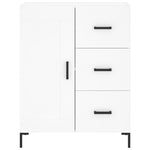 Highboard White 69.5x34x180 cm Engineered Wood 3190021