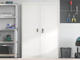 Storage Cabinet White 90 x 40 x 180 cm Steel 3406171