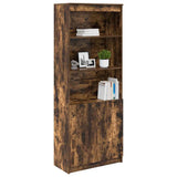 Highboard Smoked Oak 70x35x180 cm Engineered Wood 3328475