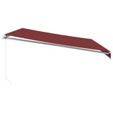 Manual Retractable Awning Burgundy 500x350 cm 3214990
