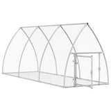Rabbit Hutch Silver 105x300x120 cm Galvanised Steel 3281528