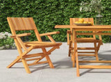 Folding Garden Chair Set of 2 Teak Solid teak wood 362760