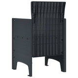 Garden Chair 4 pcs Anthracite 53 x 49 x 85 cm Polypropylene 847470
