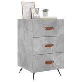 Bedside Cabinet Concrete Grey 40x40x66 cm Engineered Wood 827632