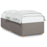Bed Frame without Mattress Taupe 100x200 cm Fabric 3284712