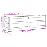 Garden Planter 180x50x50 cm Solid Wood Douglas 837507