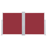 Retractable Side Awning 170x600 cm Red 48471