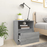 Bedside Cabinets 2 pcs Grey Sonoma 40x40x50 cm Engineered Wood 815819