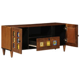 TV Cabinet with Drawer Walnut 105 x 33 x 46 cm Solid Mango Wood 4018238