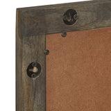 Bathroom Mirror Grey 50x3x70 cm Solid Wood Mango 4017715