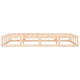 Bed Frame without Mattress 200x200 cm Solid Wood 820816