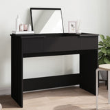 Dressing Table with Mirror Black 100x45x76 cm 840696
