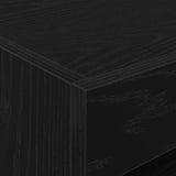 Bedside Cabinet Black Oak 50 x 40 x 45 cm Engineered Wood 862184
