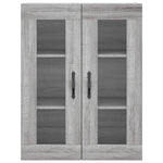 Highboard Grey Sonoma 69.5x34x180 cm Engineered Wood 3198695