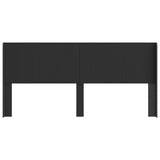 Headboard Black Engineered Wood 889556