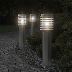 Outdoor Floor Lamp Silver 60 cm Stainless Steel 4006357