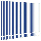 Awning Canopy Replacement for 2.5x2 m Blue & White Stripe 42000372
