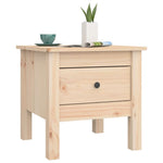 ZNTS Side Tables 2 pcs 40x40x39 cm Solid Wood Pine 813785