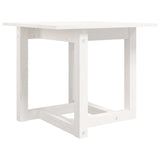 Coffee Table White 50x50x45 cm Solid Wood Pine 822173