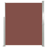 Patio Retractable Side Awning 170x300 cm Brown 48369