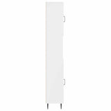 Bathroom Cabinet with Open Shelf HAARLEM High Gloss White 896819