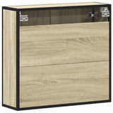 Bathroom Mirror Cabinet Sonoma Oak 65x20x60 cm Engineered Wood 849260