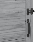 Garden Shed with Roof Grey 59 x 56 x 113.5 cm Solid Fir Wood 42033438
