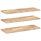 Floating Shelves 3 pcs 80x30x2 cm Untreated Solid Wood Acacia 3279373
