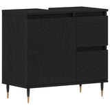 Bathroom Cabinet Black Oak 65 x 33 x 60 cm Engineered Wood 862890
