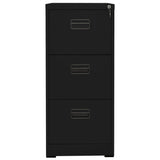 Filing Cabinet Black 46x62x102.5 cm Steel 336276