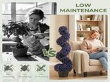 Decorative Artificial Plants Set of 2, UV Resistant Fake Plants in Pot for Indoor Outdoor Decor, 120 T3398P549993
