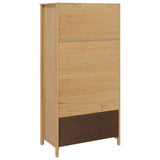 Wardrobe HILL Honey Brown 84 x 50 x 170 cm Solid Pine Wood 42025042
