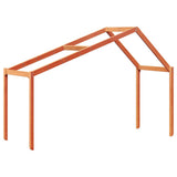 Kids' Bed Roof Wax Brown 203x80.5x142 cm Solid Wood Pine 846945