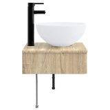 Wall-Mounted Wash Basin Sonoma Oak 40 x 41 x 40.5 cm 890180