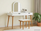 Dressing Table Set FAUSKE 3 pcs White 100 x 50 x 143 cm 3438590